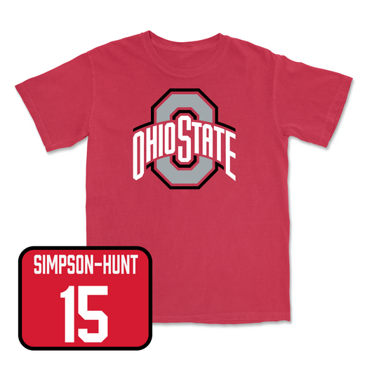 Red Football Team Tee 2 Youth Small / Calvin Simpson-Hunt | #15