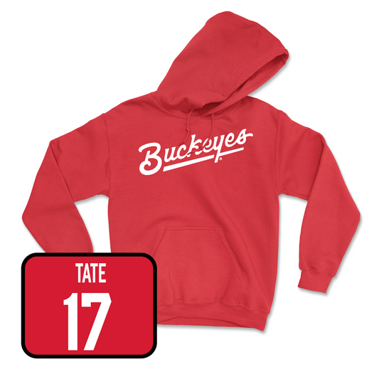 Red Football Script Hoodie - Casey Magyar