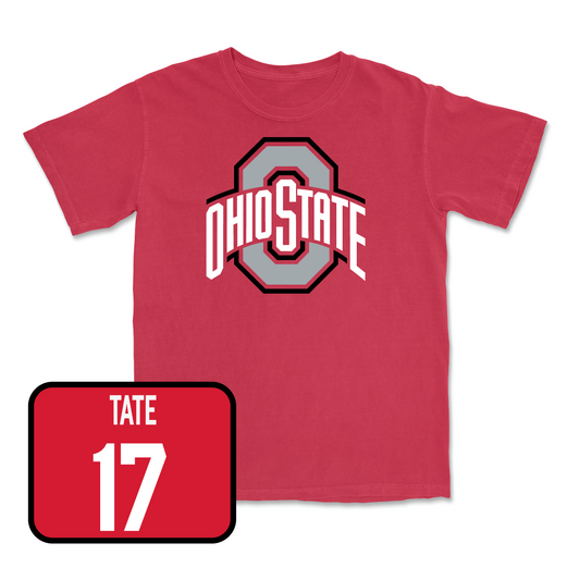 Red Football Team Tee 2 Youth Small / Carnell Tate | #17