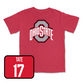 Red Football Team Tee - Cade Casto