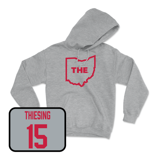 Sport Grey Men's Ice Hockey The Hoodie Youth Small / Cam Thiesing | #15
