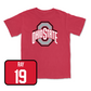 Red Football Team Tee 3 Youth Small / Chad Ray | #19