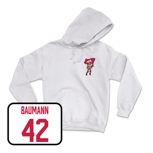 White Men's Basketball Brutus Hoodie Youth Small / Colby Baumann | #42
