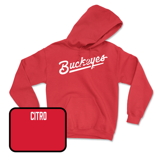 Red Track & Field Script Hoodie Youth Small / Cooper Citro