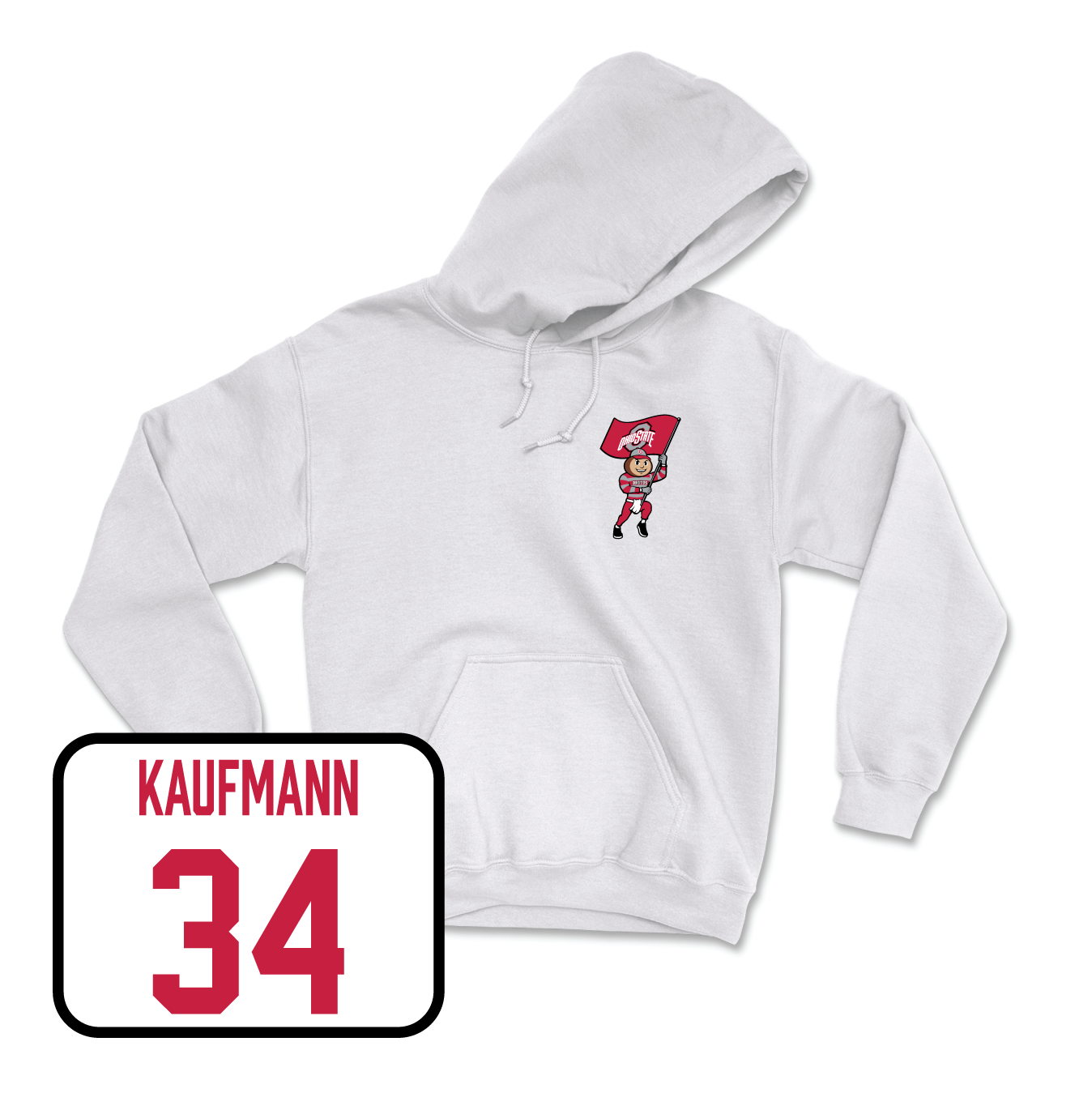 White Football Brutus Hoodie 3 Youth Small / Colin Kaufmann | #34