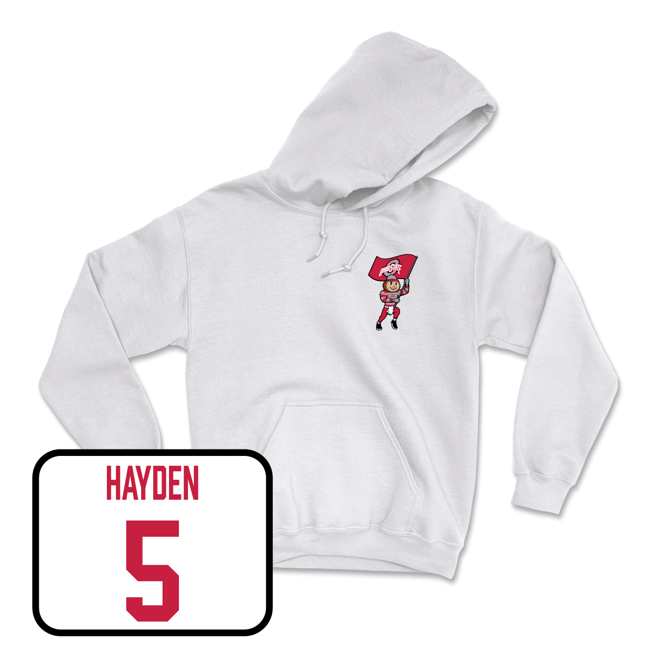White Football Brutus Hoodie 3 Youth Small / Dallan Hayden | #5