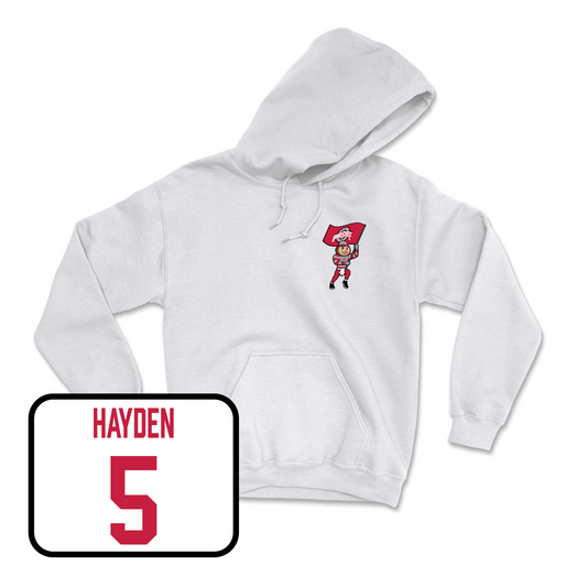 White Football Brutus Hoodie 3 Youth Small / Dallan Hayden | #5