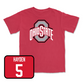 Red Football Team Tee - Colin Kaufmann