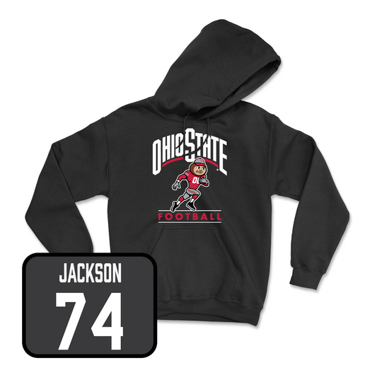 Black Football Gridiron Hoodie Youth Small / Donovan Jackson | #74