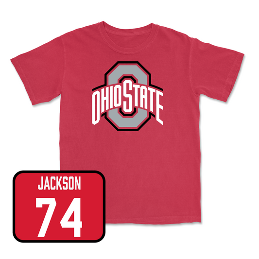 Red Football Team Tee 4 Youth Small / Donovan Jackson | #74