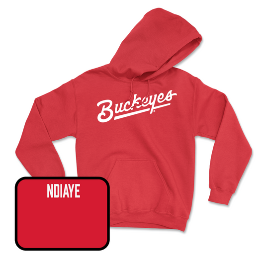 Red Fencing Script Hoodie Youth Small / Edriss Ndiaye