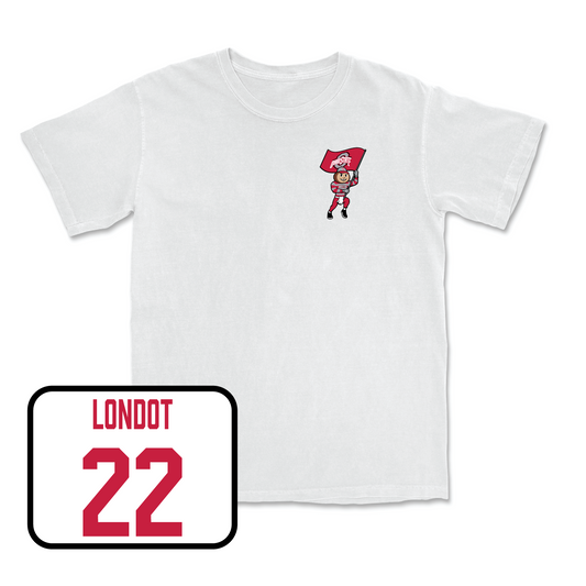 White Women's Volleyball Brutus Comfort Colors Tee Youth Small / Emily Londot | #22