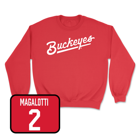 Red Women's Lacrosse Script Crew 2 Youth Small / Emily Magalotti | #2