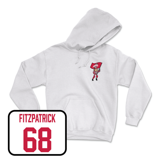 White Football Brutus Hoodie 4 Youth Small / George Fitzpatrick | #68