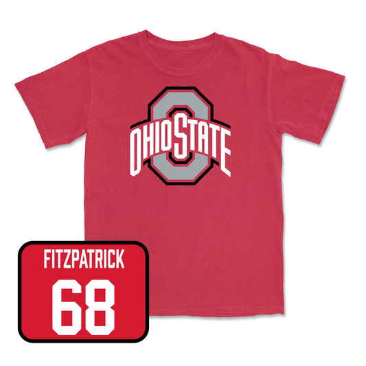 Red Football Team Tee 4 Youth Small / George Fitzpatrick | #68
