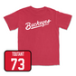 Red Football Script Tee - Gee Scott Jr.