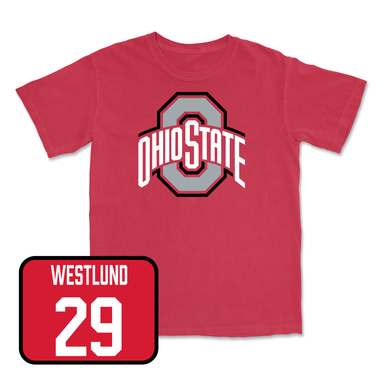 Red Men's Ice Hockey Team Tee - Dalton Messina