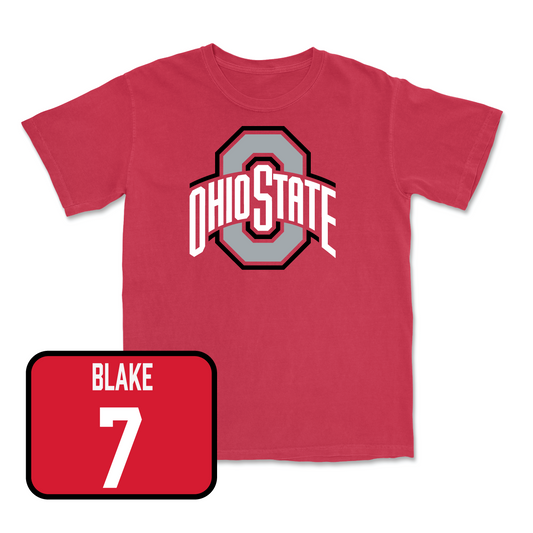 Red Men's Lacrosse Team Tee 3 Youth Small / Henry Blake | #7