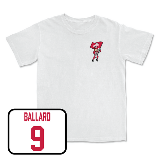White Football Brutus Comfort Colors Tee 5 Youth Small / Jayden Ballard | #9