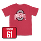 Red Football Team Tee 5 Youth Small / Jack Forsman | #61
