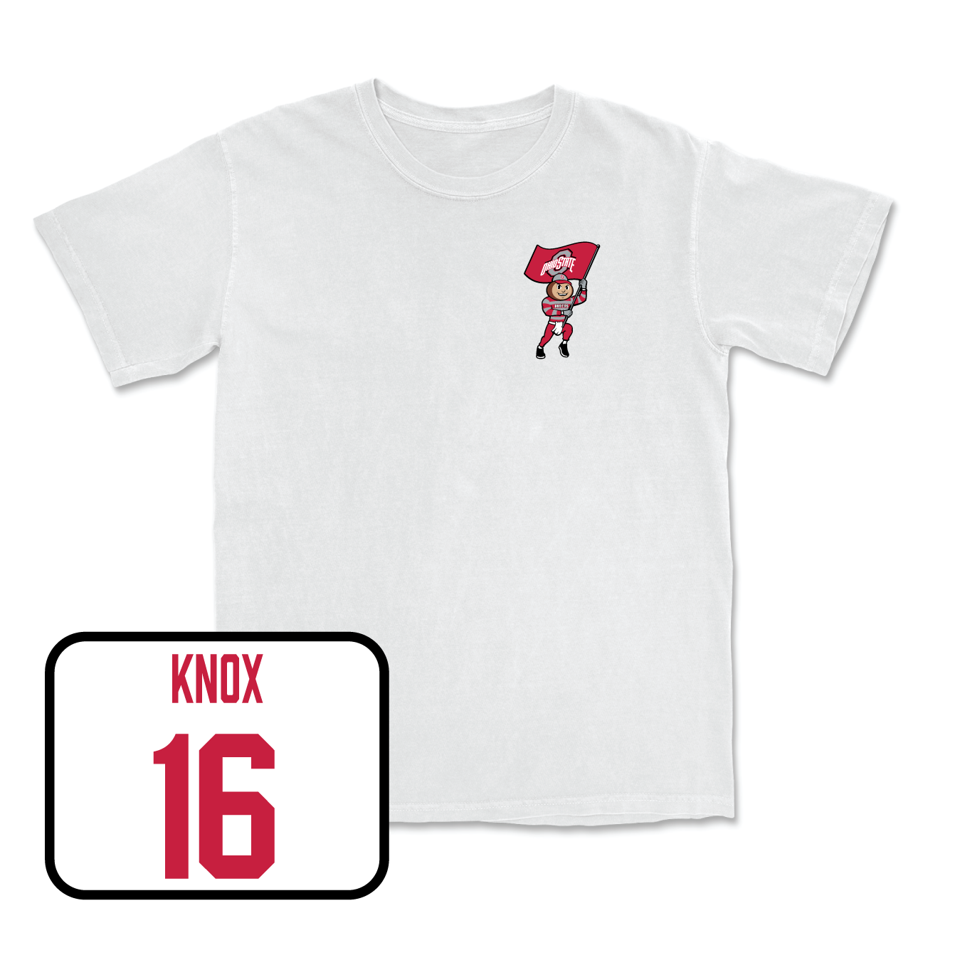 White Men's Lacrosse Brutus Comfort Colors Tee 3 Youth Small / Jason Knox | #16
