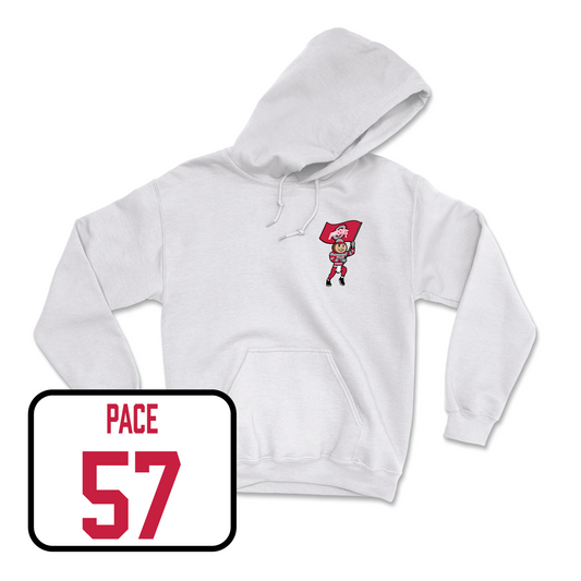 White Football Brutus Hoodie 5 Youth Small / Jalen Pace | #57