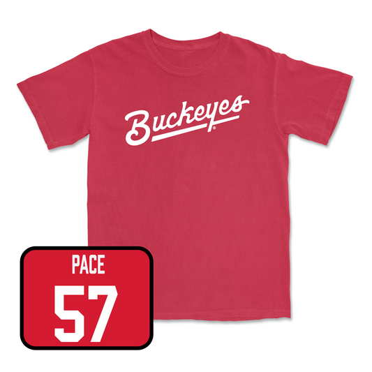 Red Football Script Tee - Jayden Ballard