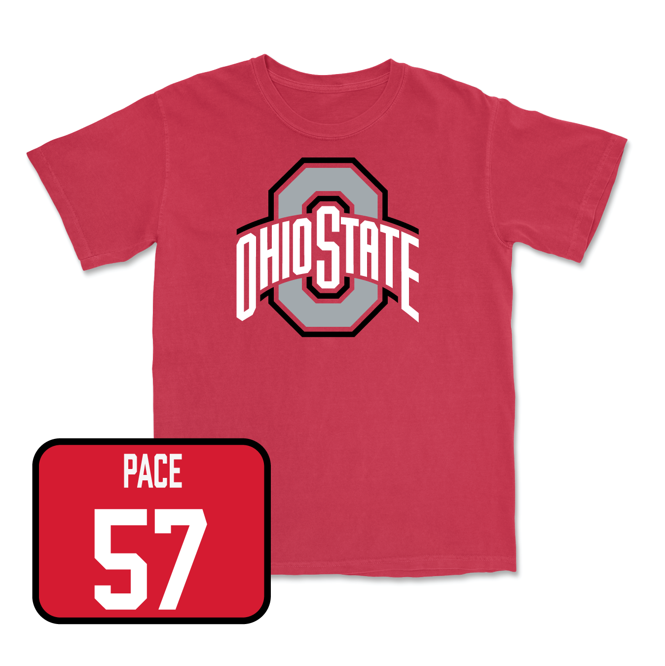 Red Football Team Tee 5 Youth Small / Jalen Pace | #57