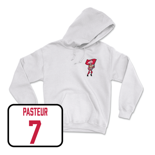 White Men's Volleyball Brutus Hoodie Youth Small / Jacob Pasteur | #7