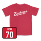 Red Football Script Tee - Jelani Thurman