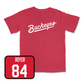 Red Football Script Tee 6 Youth Small / Joe Royer | #84