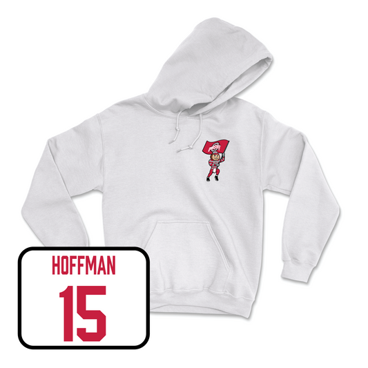 White Women's Volleyball Brutus Hoodie Youth Small / Kaitlyn Hoffman | #15