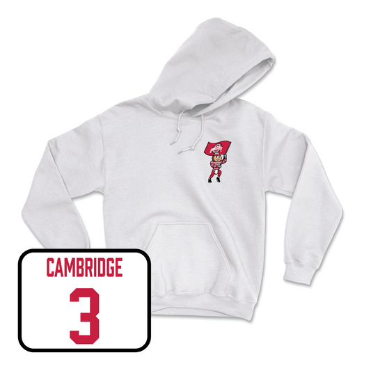 White Women's Basketball Brutus Hoodie Youth Small / Kennedy Cambridge | #3