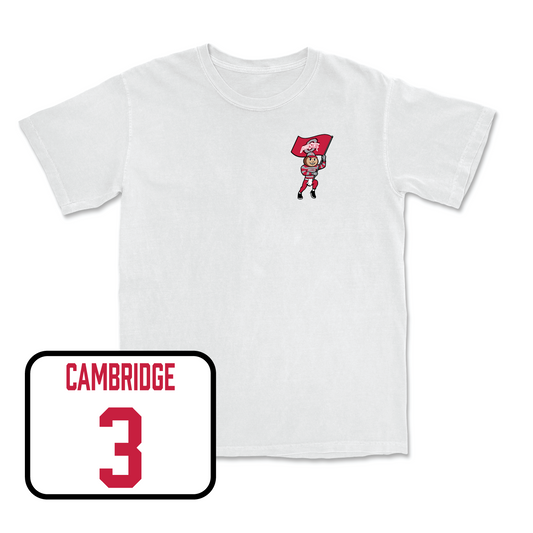 White Women's Basketball Brutus Comfort Colors Tee Youth Small / Kennedy Cambridge | #3