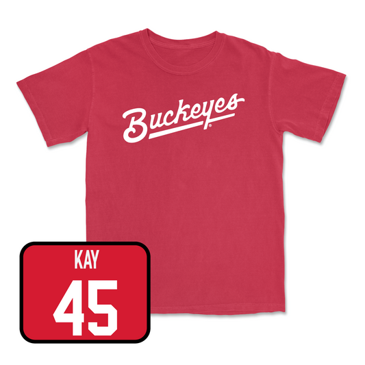 Red Softball Script Tee Youth Small / Kennedy Kay | #45