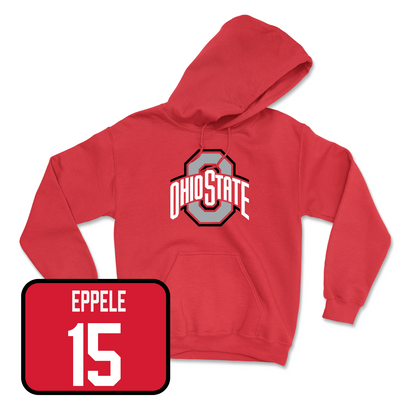 Red Softball Team Hoodie 2 Youth Small / Kirsten Eppele | #15