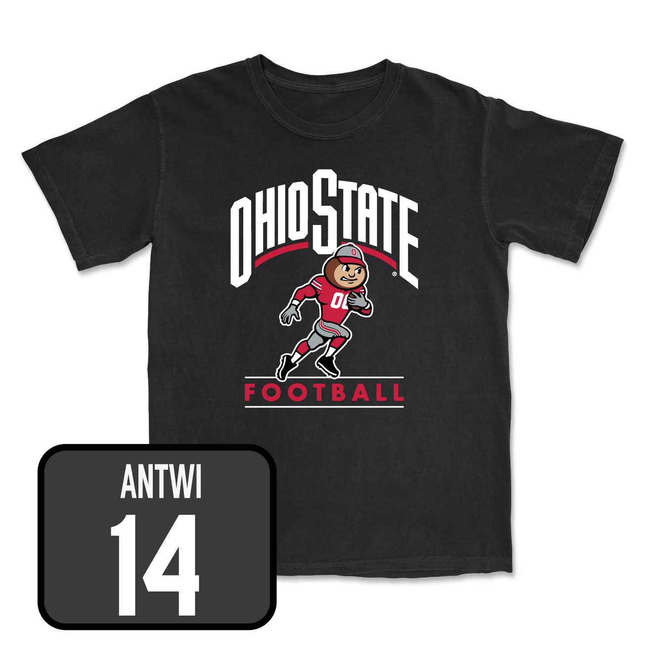 Football Black Gridiron Tee - Lathan Ransom