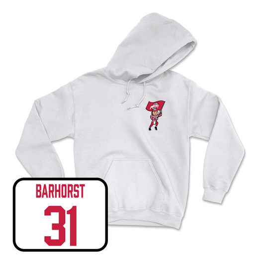 White Women's Lacrosse Brutus Hoodie 3 Youth Small / Madeline Barhorst | #31