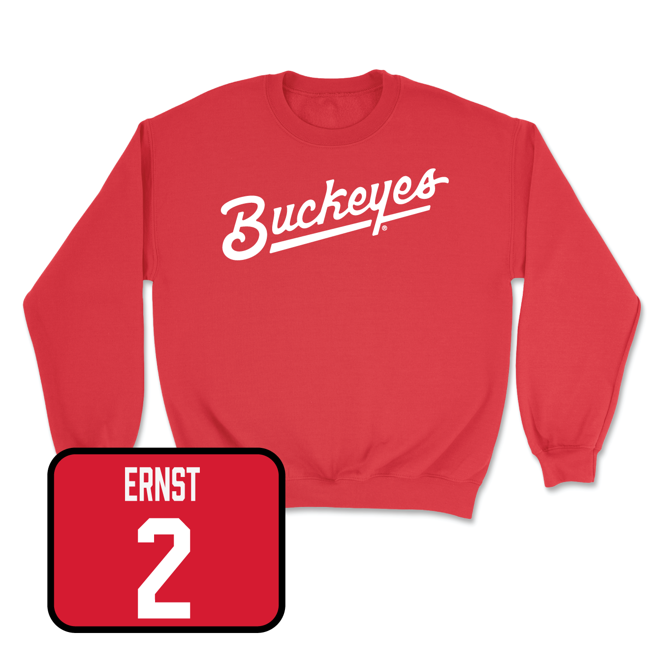 Red Baseball Script Crew 2 Youth Small / Marcus Ernst | #2