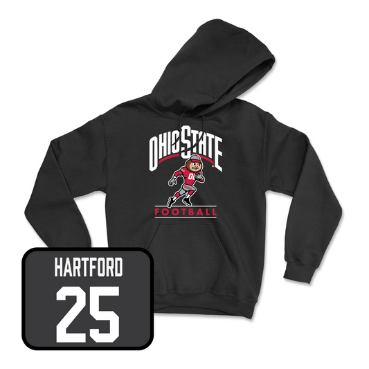 Black Football Gridiron Hoodie Youth Small / Malik Hartford | #25