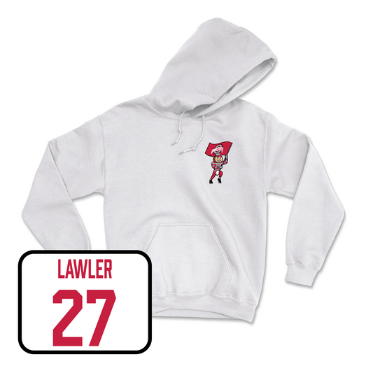 White Women's Lacrosse Brutus Hoodie 3 Youth Small / Margaret Lawler | #27