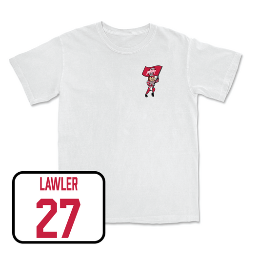 White Women's Lacrosse Brutus Comfort Colors Tee 3 Youth Small / Margaret Lawler | #27
