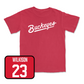 Red Softball Script Tee - Kirsten Eppele