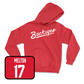 Red Football Script Hoodie 8 Youth Small / Mitchell Melton | #17