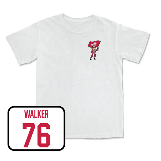 White Football Brutus Comfort Colors Tee 8 Youth Small / Miles Walker | #76