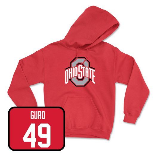 Red Football Team Hoodie - Ryan Rudzinski