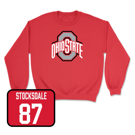 Red Football Team Crew 9 Youth Small / Reis Stocksdale | #87