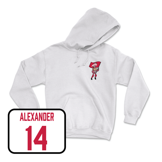 White Women's Lacrosse Brutus Hoodie 4 Youth Small / Riley Alexander | #14