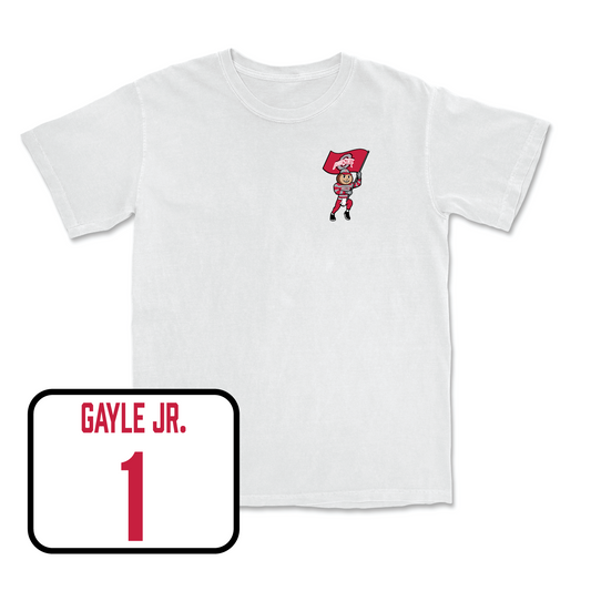 White Men's Basketball Brutus Comfort Colors Tee 2 Youth Small / Roddy Gayle Jr. | #1