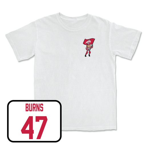 White Men's Lacrosse Brutus Comfort Colors Tee 4 Youth Small / Sam Burns | #47